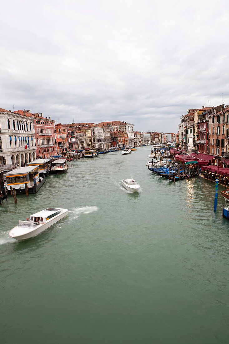 Boats on the Canale Grande, Venice, Italy