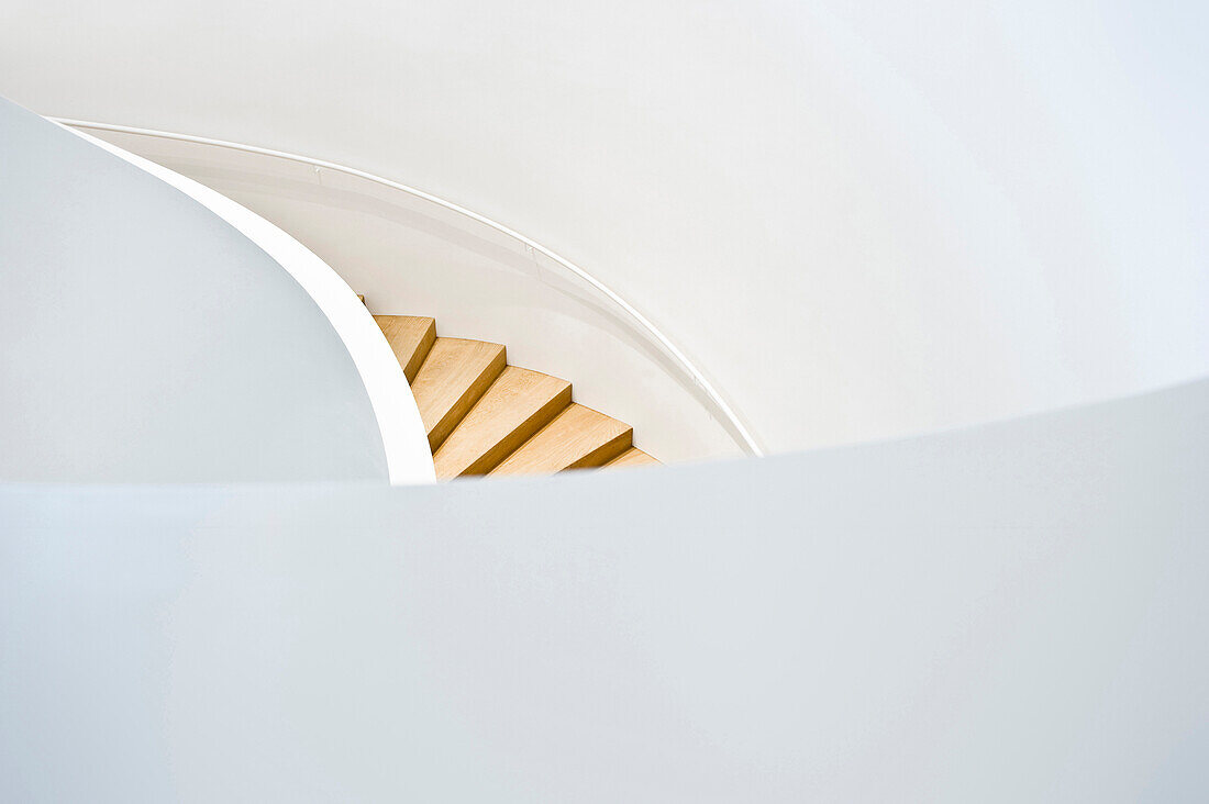 Spiral staircase, Vitra Design Museum, Weil am Rhein, Baden-Wurttemberg, Germany