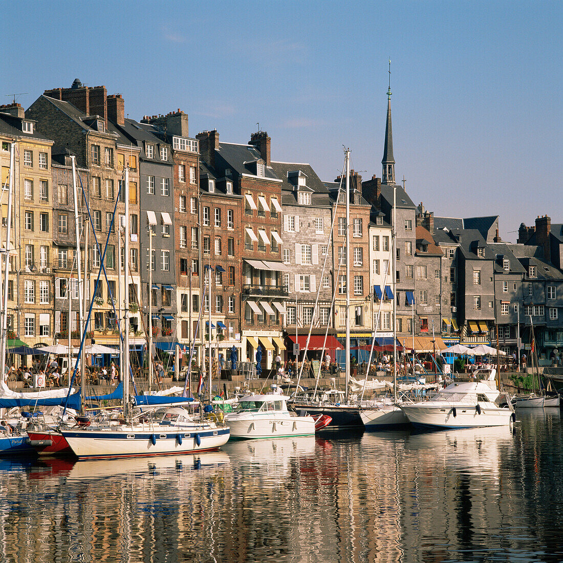 Harbour and Saint Catherines Quay, Honfleur, Normandy, France