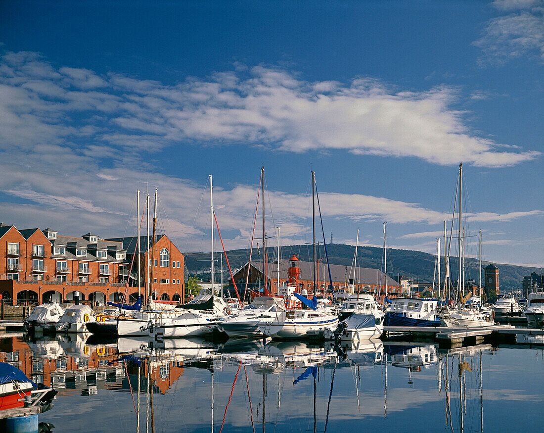 The Marina, Swansea, West Glamorgan, UK - Wales