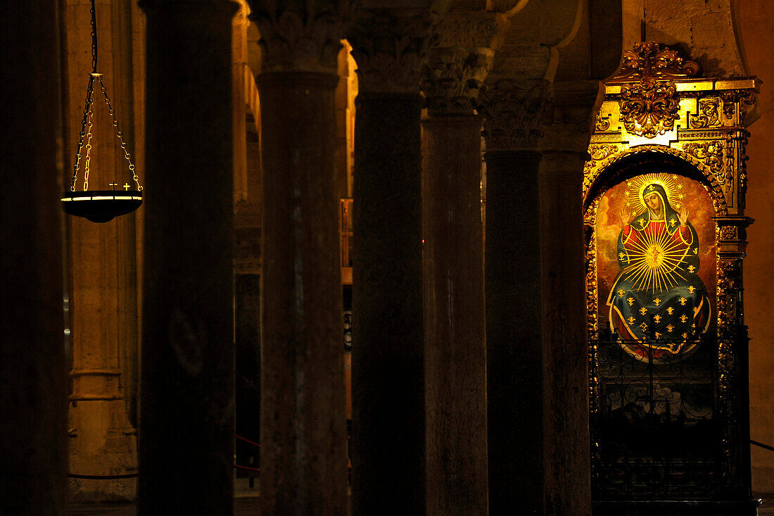 Saint Maria, Interior design, Mezquita-Catedral, Cordoba, Province Cordoba, Andalusia, Spain, Mediterranean Countries