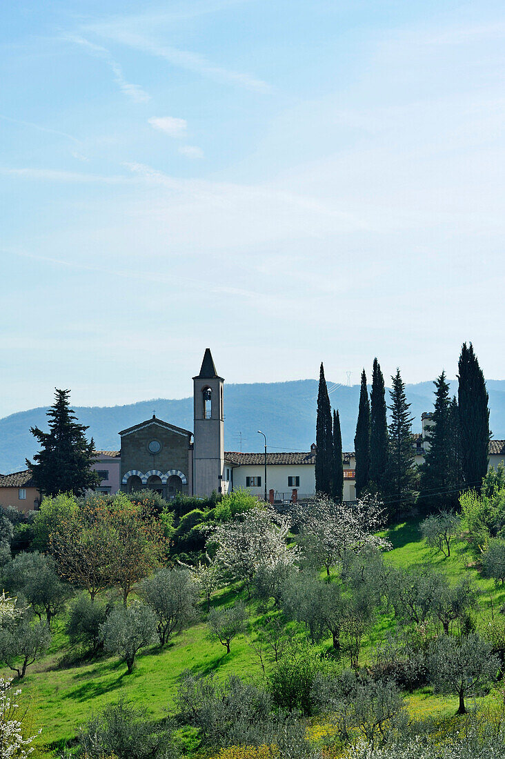 Church, San Polo, Tuscany, Italy