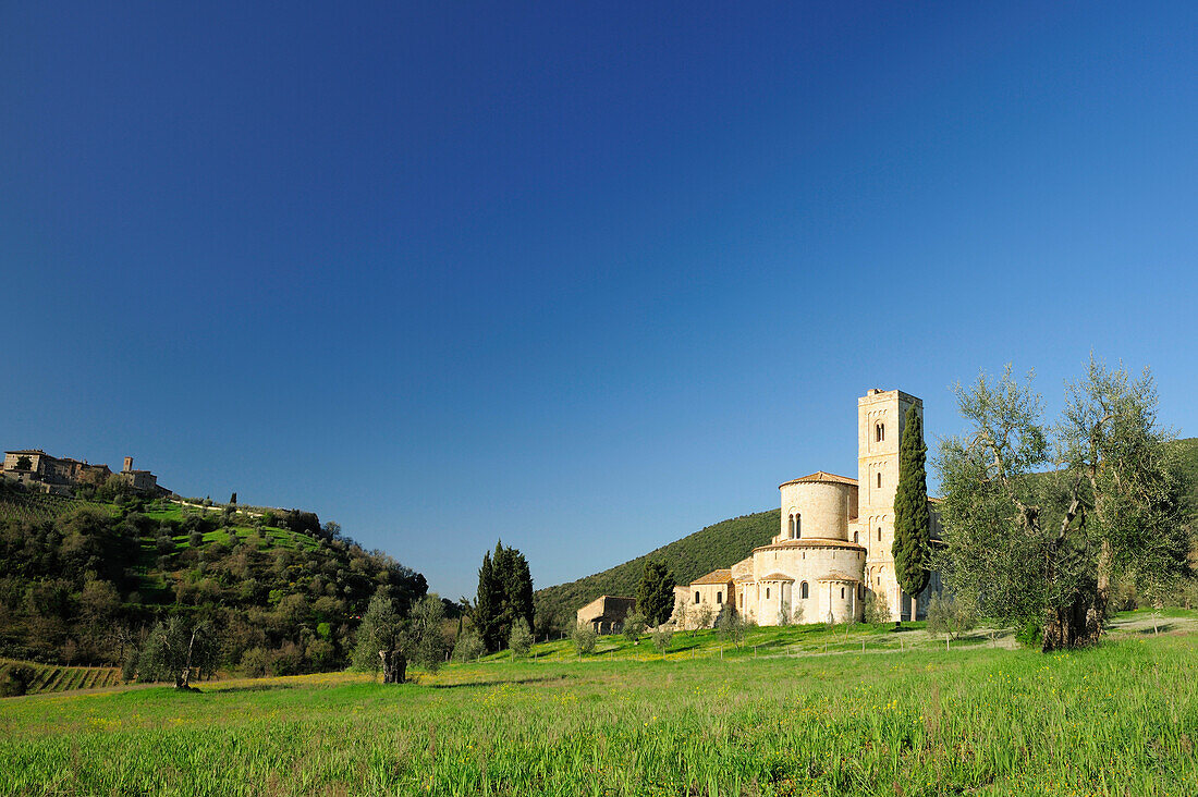 Abbey of Sant'Antimo, near Montalcino, Tuscany, Italy