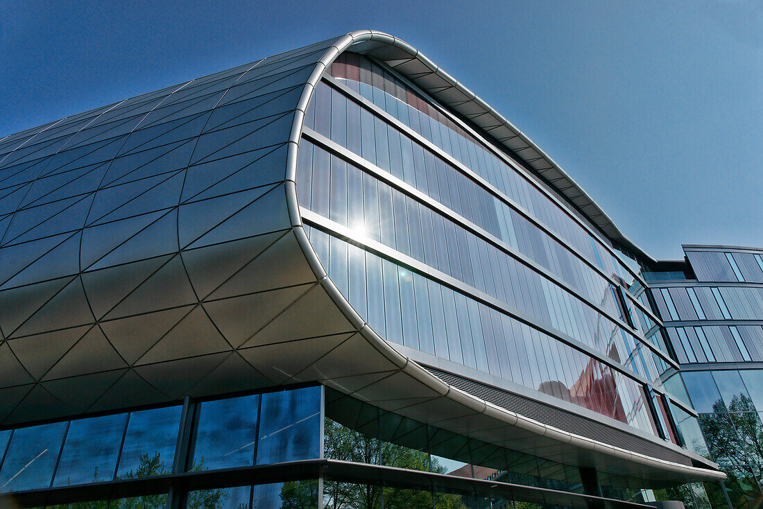 Fassade der Deutsche Nationalbibliothek, Deutsche Bücherei, Leipzig, Sachsen, Deutschland, Europa