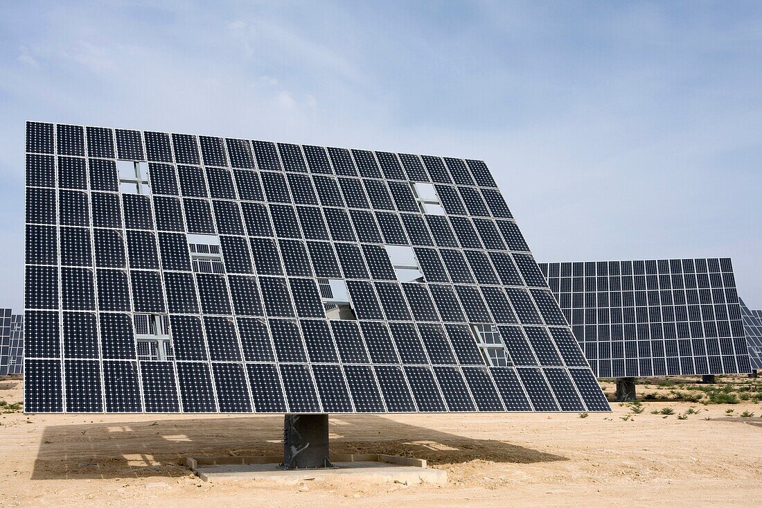 Electric solar panels, Murcia, Spain