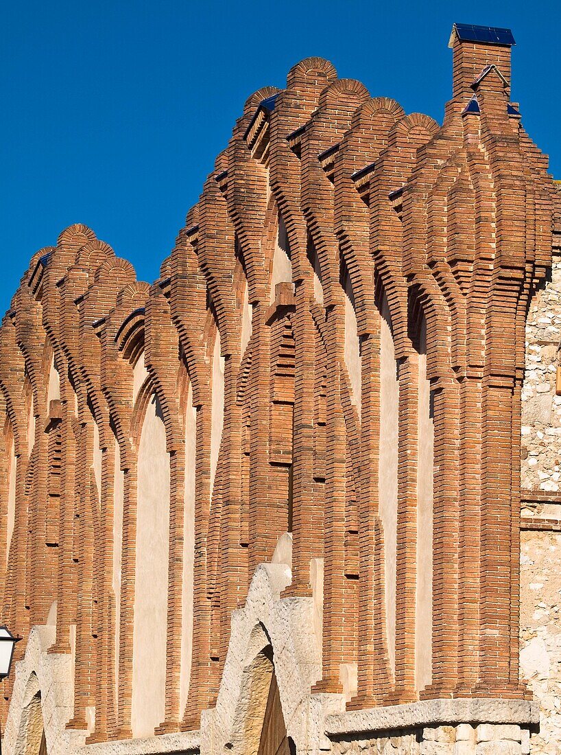 Art nouveau cooperative winery by architect Cesar Martinell, Nulles. Alt Camp, Tarragona province, Catalonia, Spain