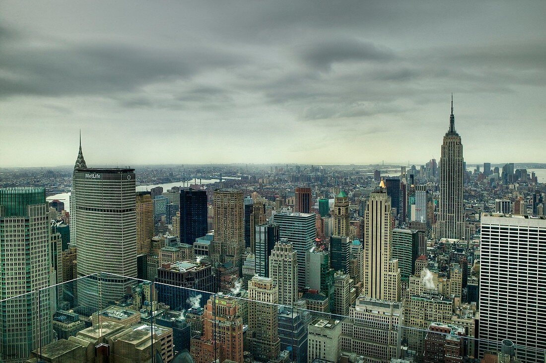 View from Top of the Rock Observatory, New York City
