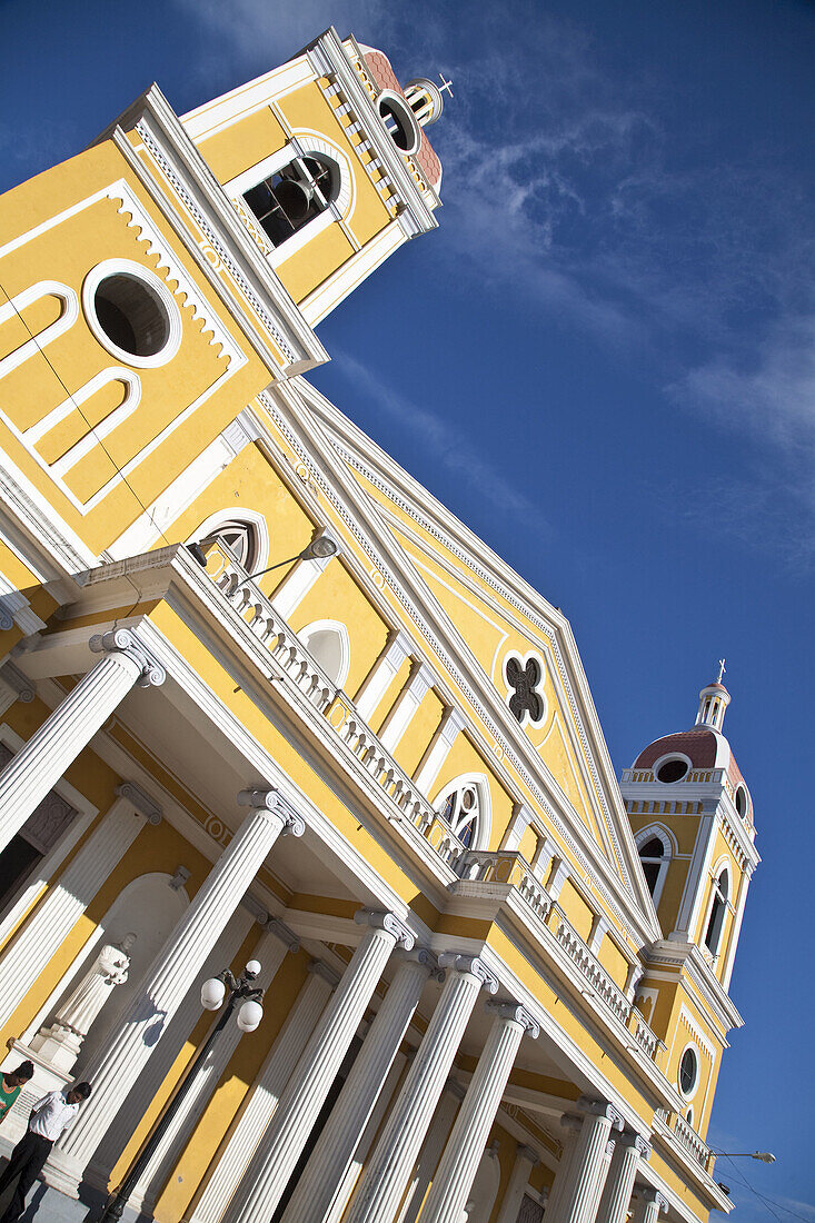 Cathedral, Parque Colon (aka Central Park), Granada, Nicaragua