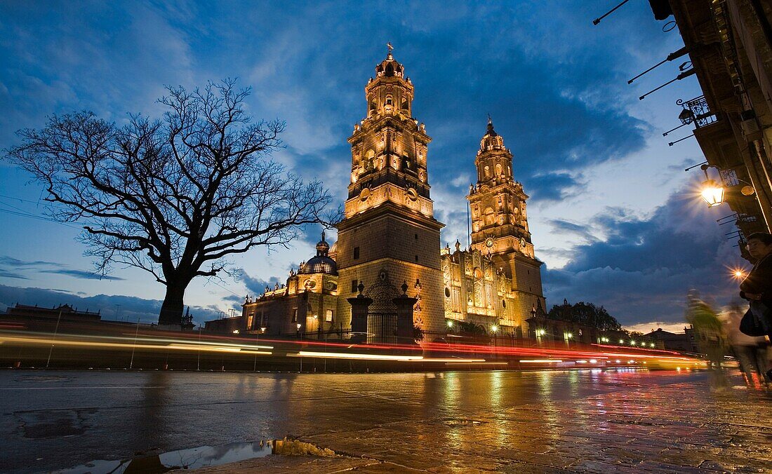 Cathedral. Morelia. Michoacan State. Mexico.
