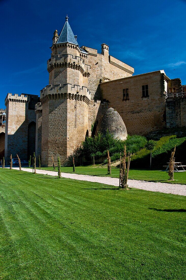 Kingdom Palace Olite medieval village Navarre Spain Europe