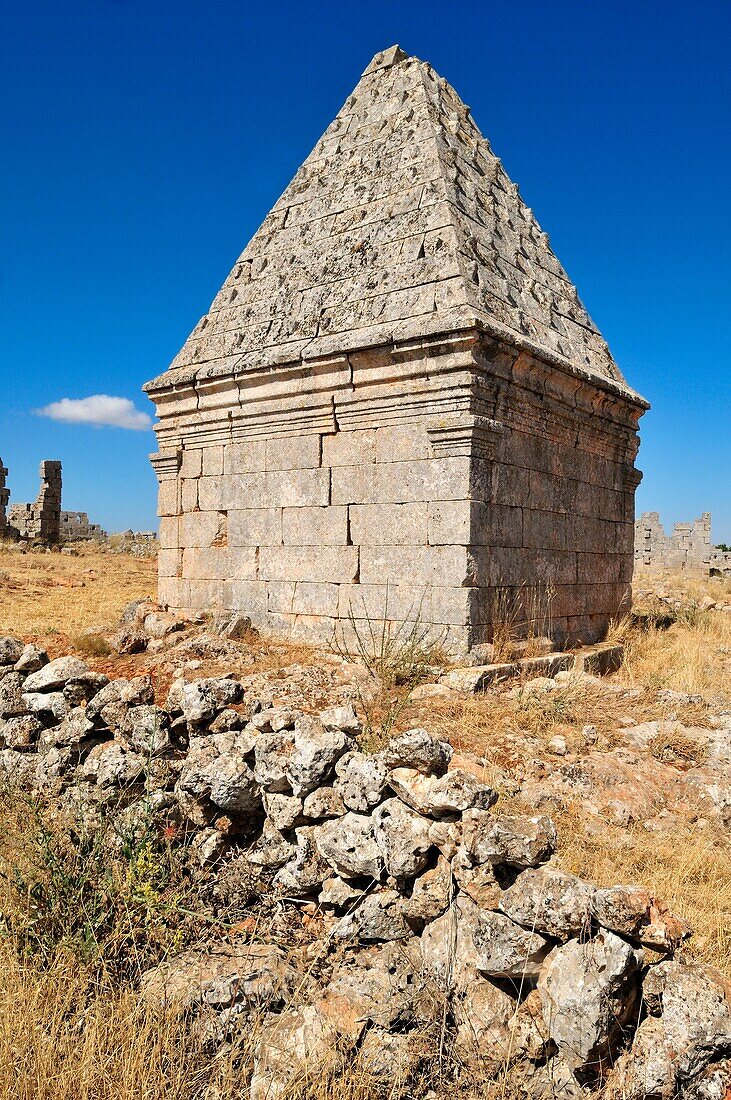 byzantine ruins at the archeological site of Ba'uda, Baude, Baouda, Syria, Middle East, West Asia