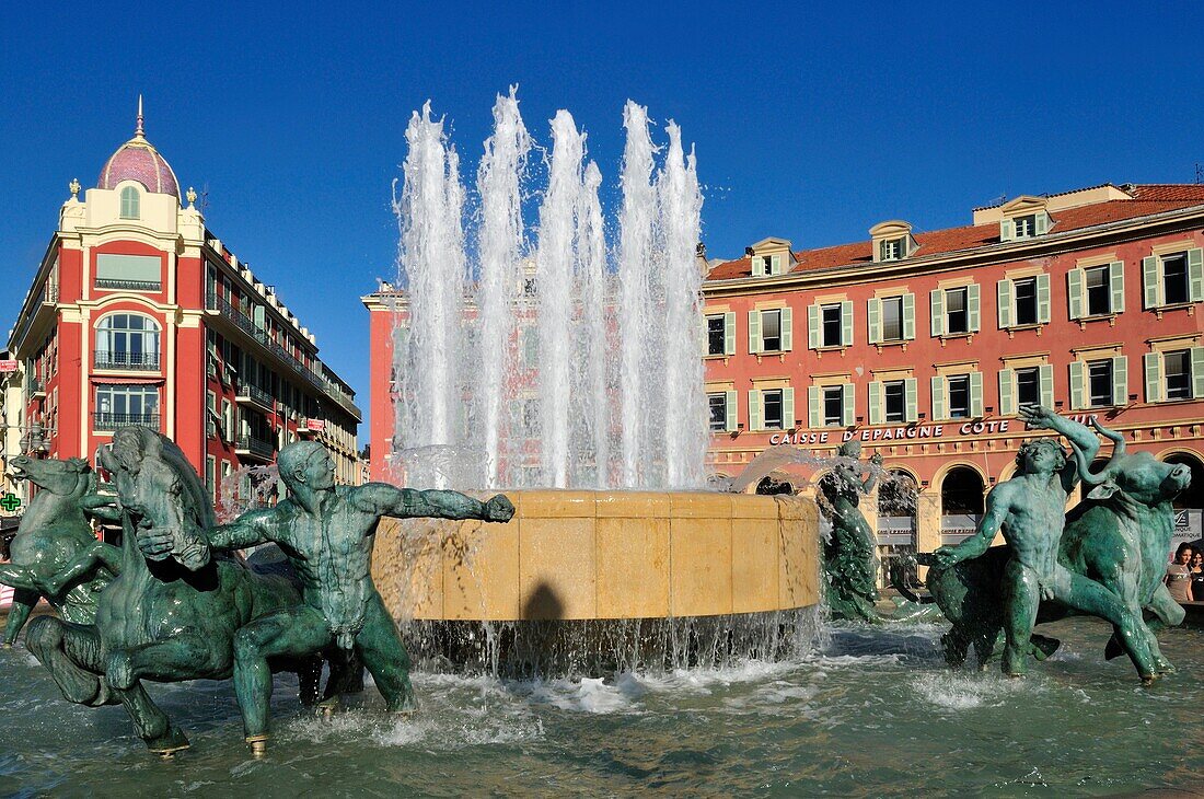 Place Massena, Nice, Nizza, Cote d'Azur, Alpes Maritimes, Provence, France, Europe