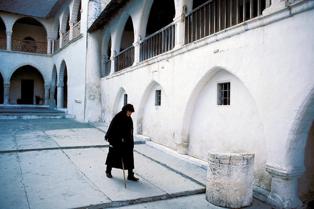 Greece, Cyprus Island, greek part, Omodhos, Ayos Stavros convent