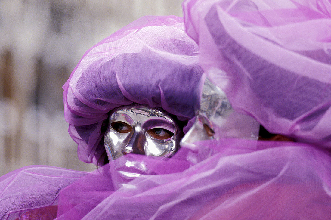 Carnival masks portrait, Venice, Italy
