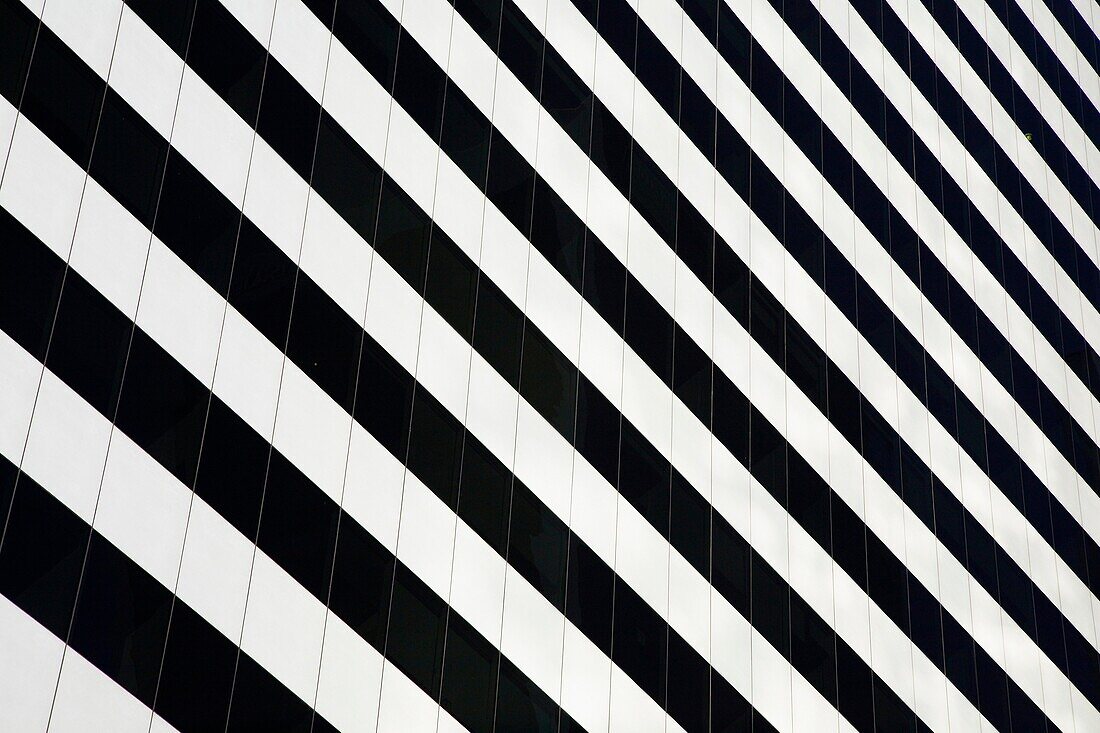 Argentina, Buenos Aires Province, Buenos Aires Abstract view of a skyscraper in the financial district of the microcentro of Buenos Aires