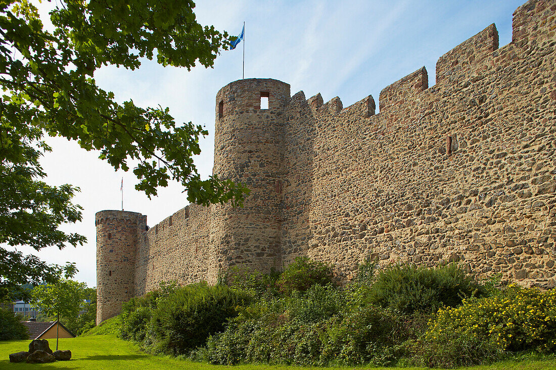 City wall, Hillesheim, Eifel, Rhineland-Palatinate, Germany, Europe