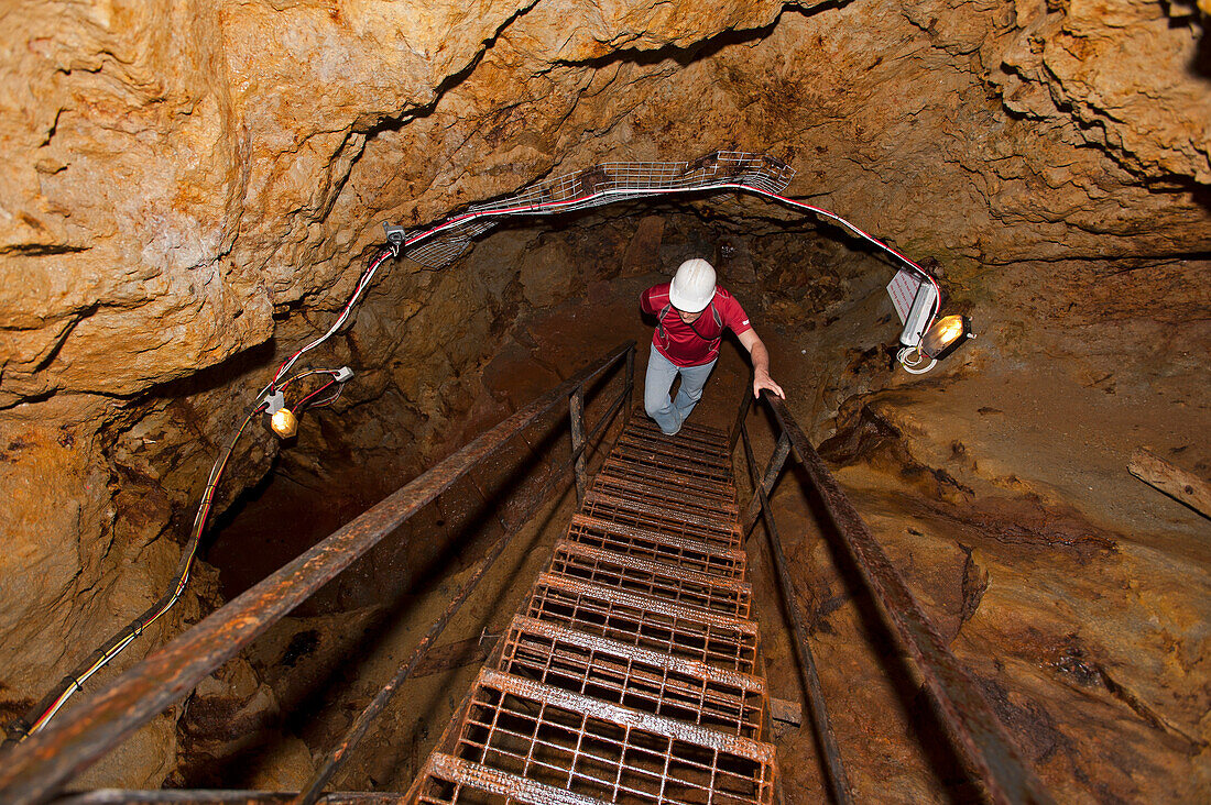 Kupfermine, Sygun Copper Mine, Beddgelert, Snowdonia National Park, Wales, Großbritannien