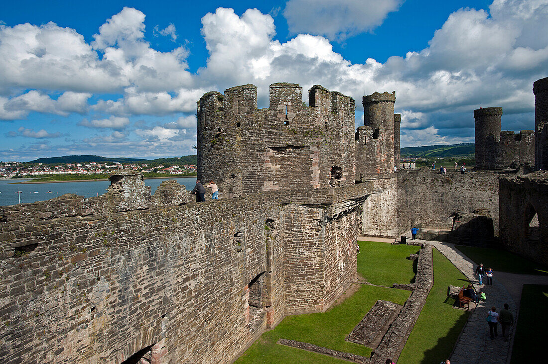 Conwy Castle in Conwy, Wales, UK