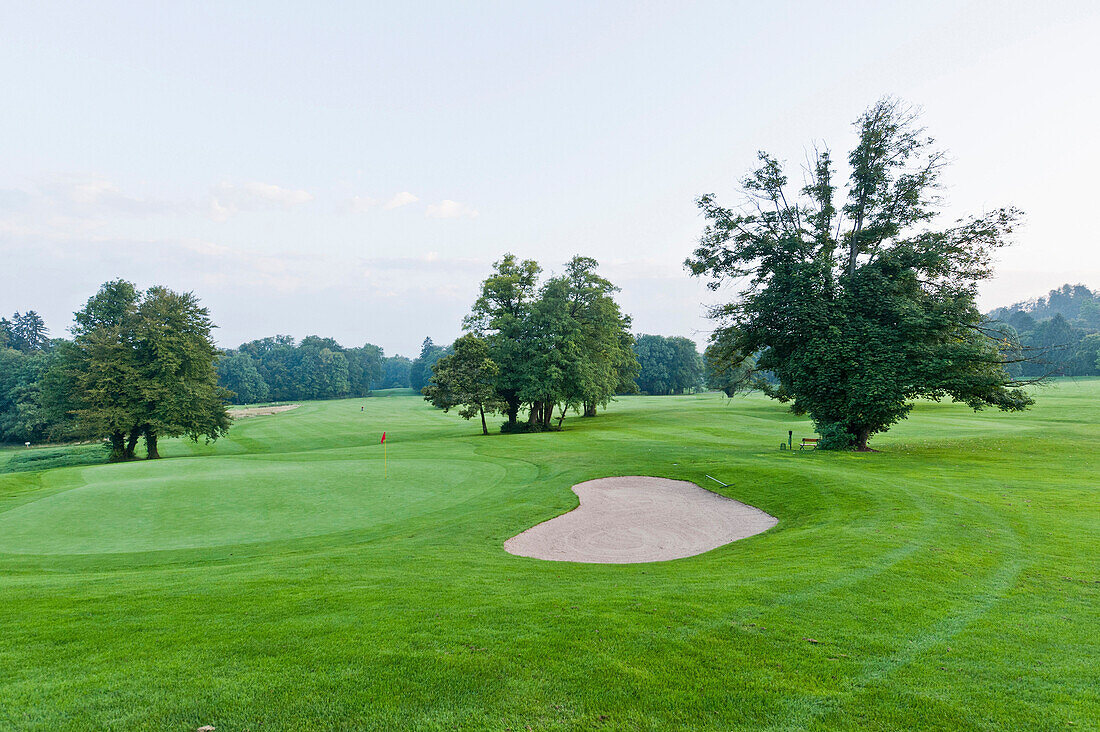 Golfplatz, Feldafing, Bayern, Deutschland