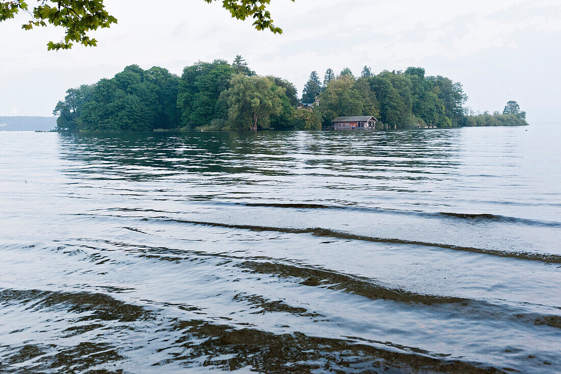Roseninsel im Starnberger See, Feldafing, Bayern, Deutschland