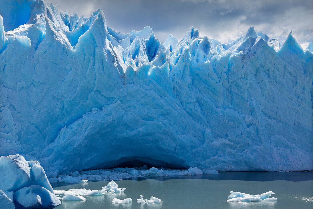 Ice cave, Perito Moreno glacier, Lago Argentino, Los Glaciares National Park, near El Calafate, Patagonia, Argentina