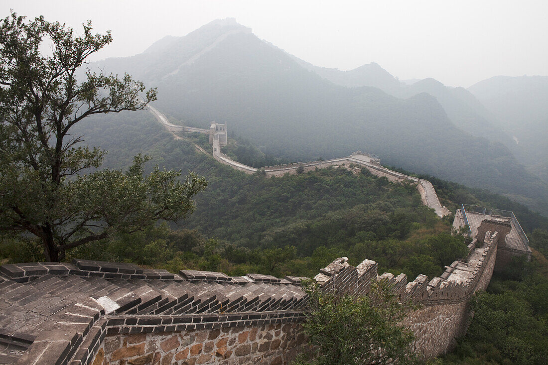 Chinesische oder grosse Mauer bei Simatai, Kreis Miyun, Volksrepublik China