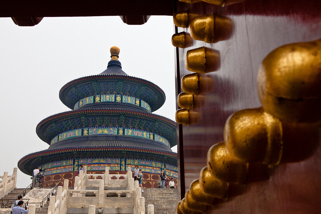 Temple of Heaven in the Tiantan Park, Peking, Beijing, People's Republic of China