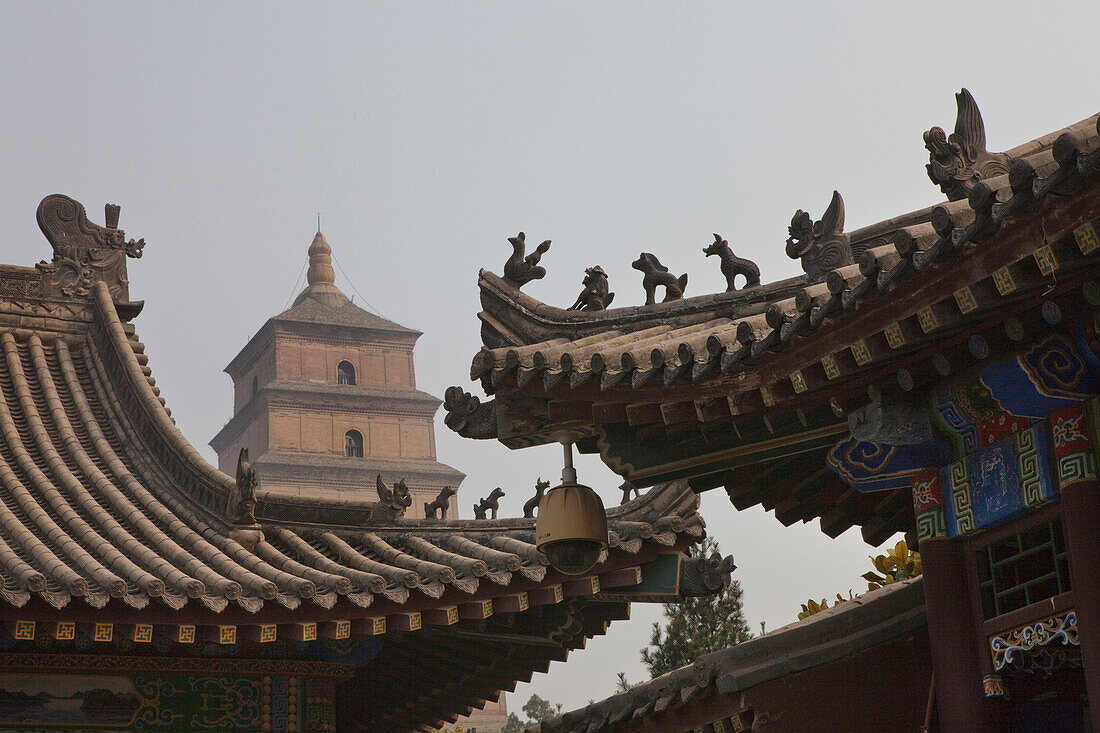 The Giant Wild Goose Pagoda Da Yanta near Xi'an, Shaanxi Province, People's Republic of China