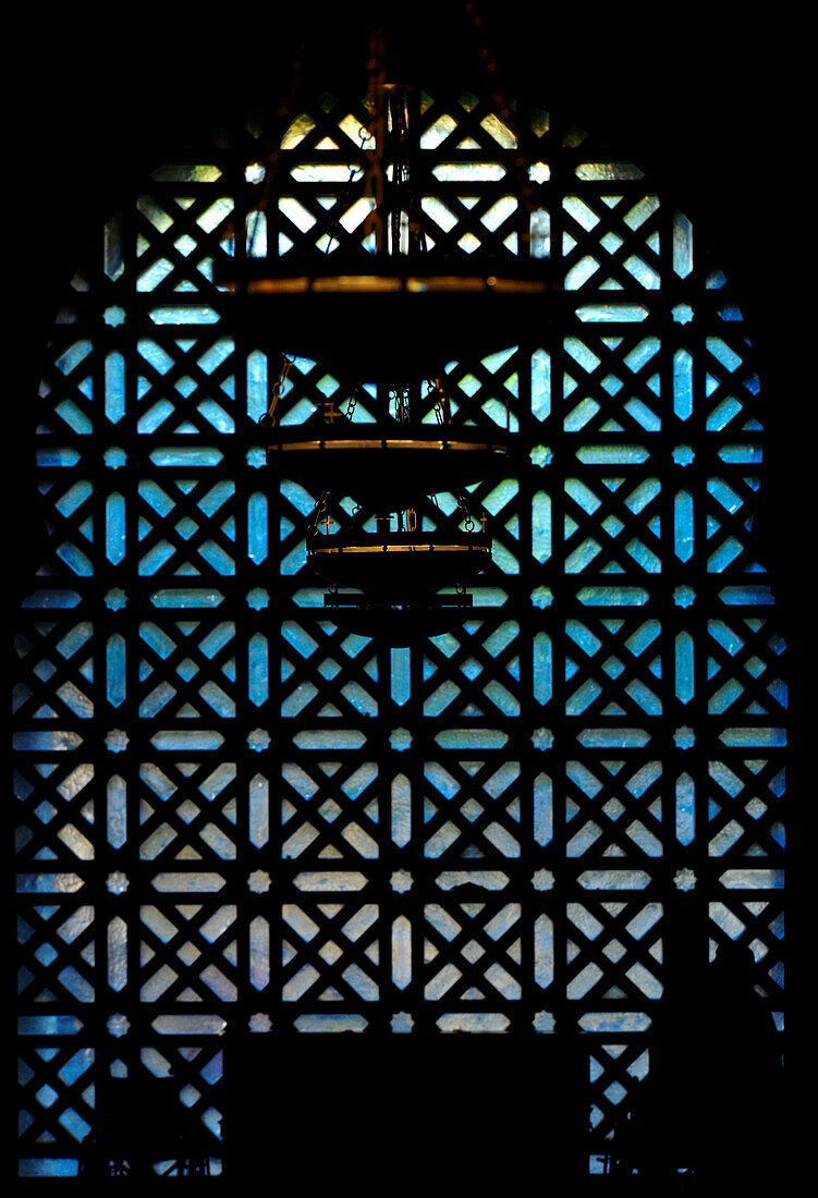 Window of the cathedral La Mezquita, Cordoba, Andalusia, Spain, Europe