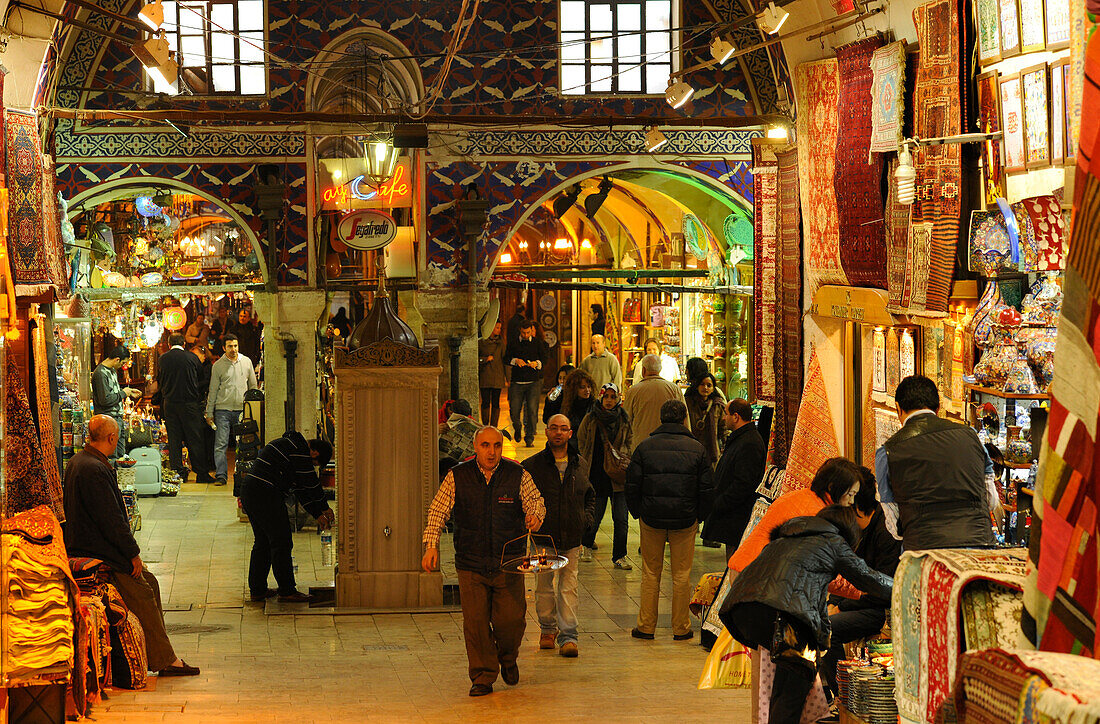 People at Grand Bazar, Istanbul, Turkey, Europe