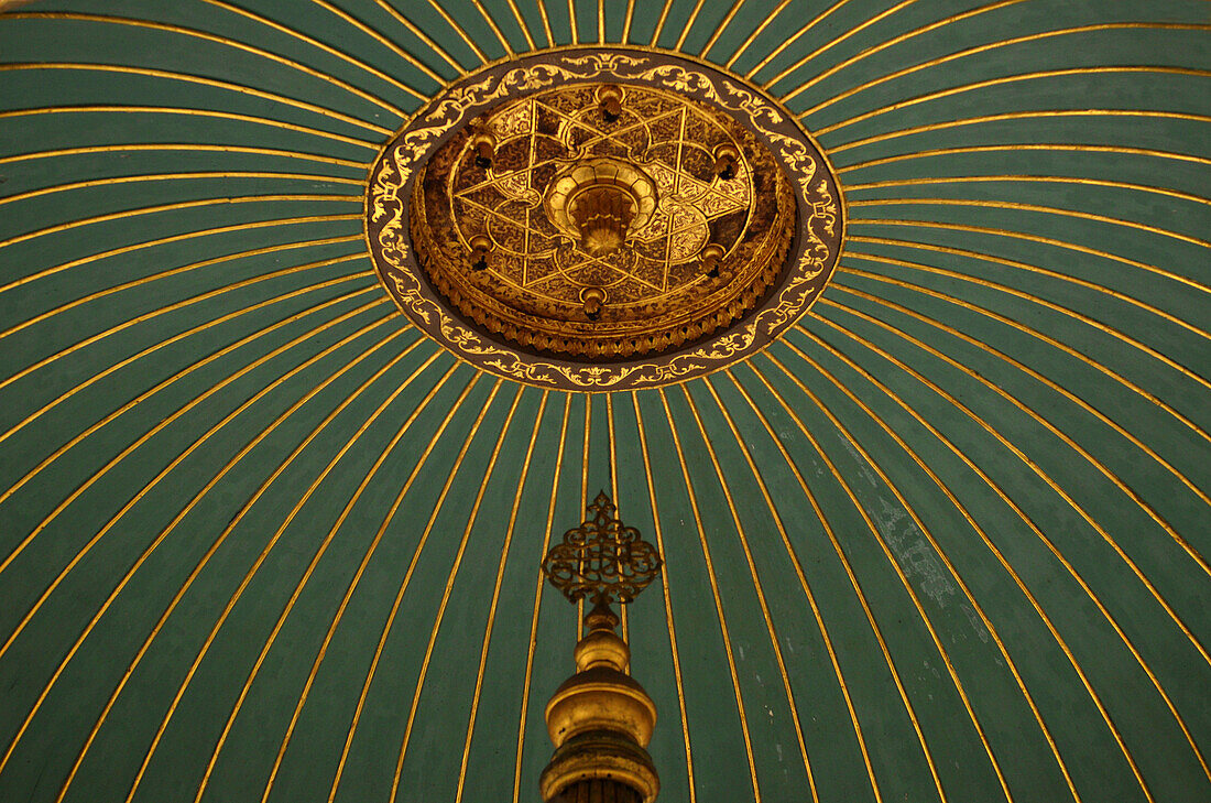 Detail of the dome of Hagia Sophia, Istanbul, Turkey, Europe