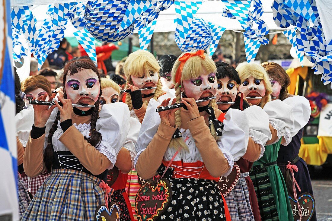 Fasnacht, Basel's traditional carnival, Swtzerland