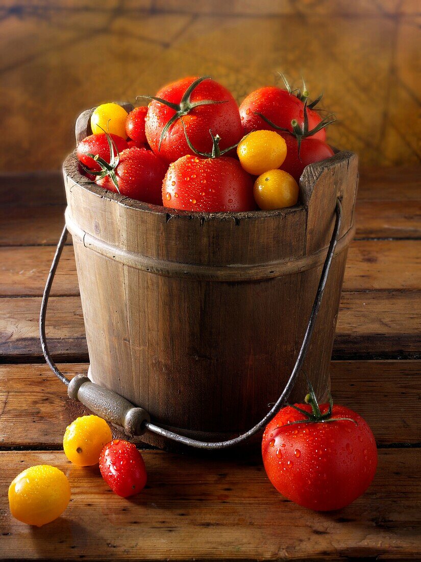 Mixed red & yellow tomatoes