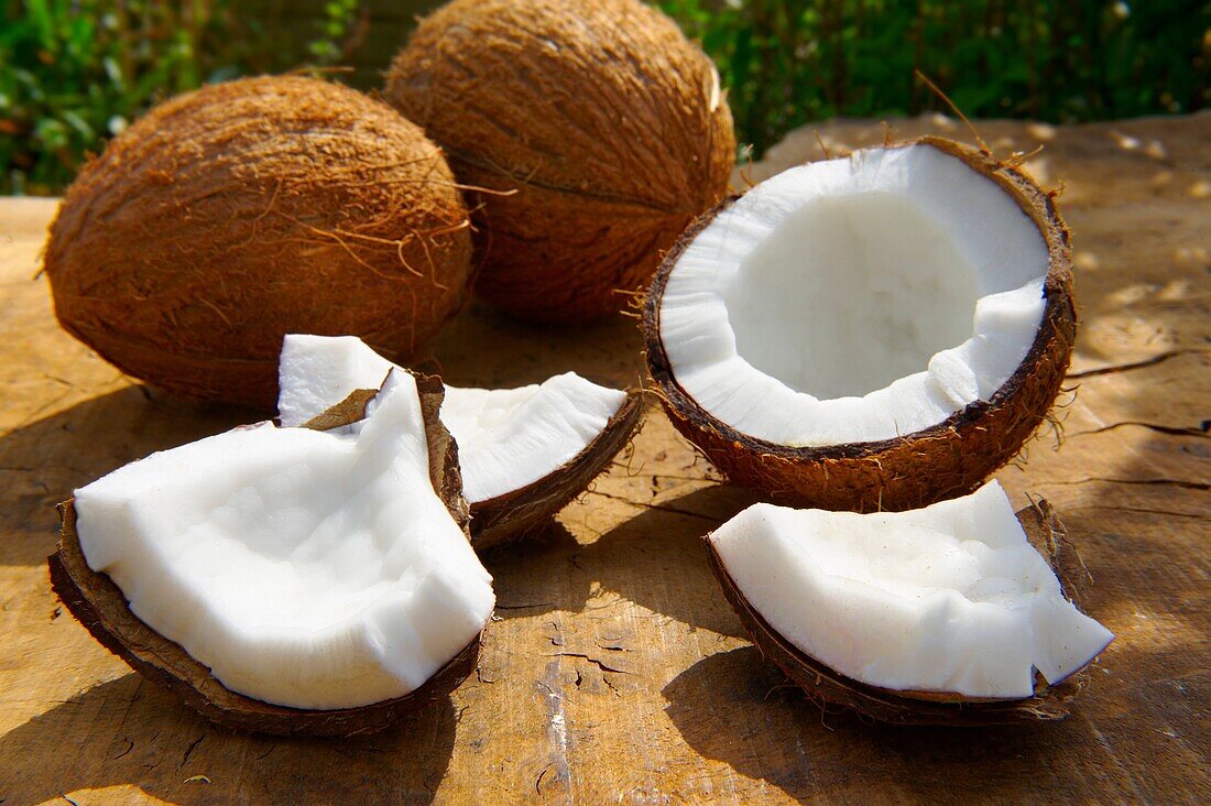 Half fresh coconut