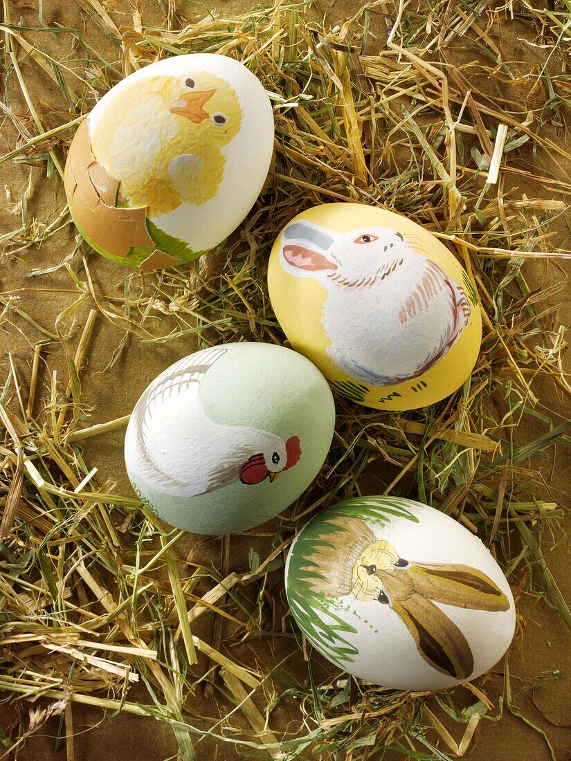 Traditional decorated Easter eggs