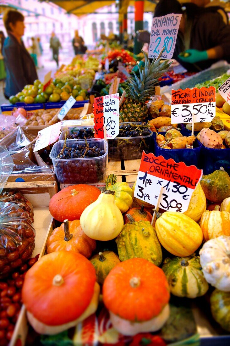 Zucche or squash - Rialto vegetable market - Venice Italy
