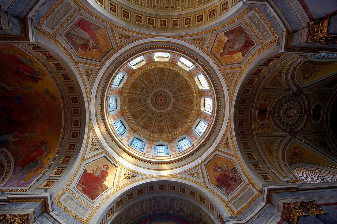 Interior of the Neo Classical Esztergom Basilica, Cathedral Esztergomi Bazilika, Hungary