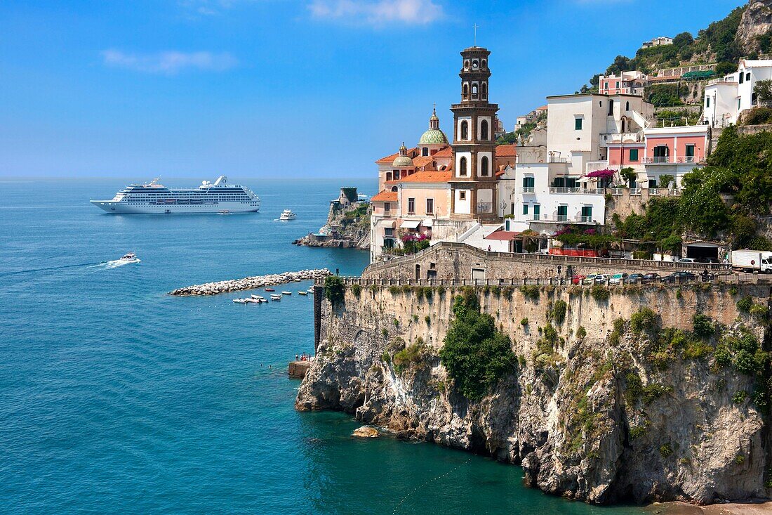 Resort town of Atrani, Amalfi Coast, Italy