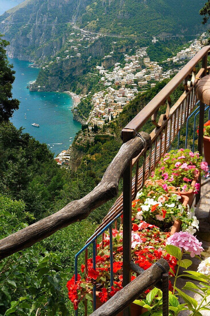 The Amalfi coast mountain ,  Walk of the Gods,  around Nocelle, Positano, Italy