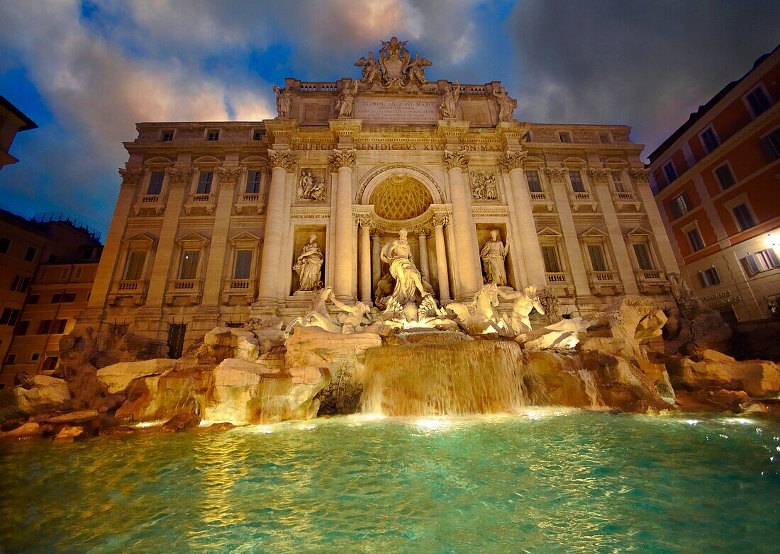 The Baroque Trevi Fountain Rome