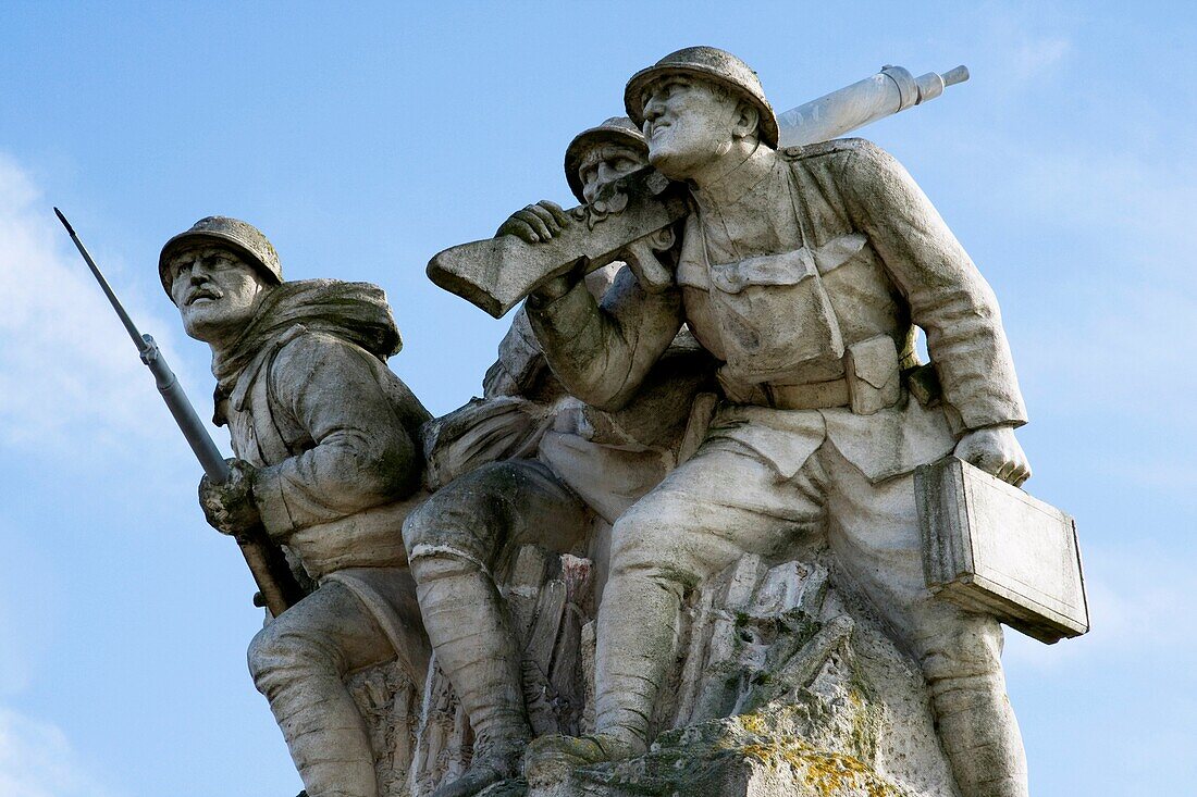 France, Champagne-Ardenne, Marne 51, Sainte Marie à Py - Memorial de Navarin outdoor, monument and ossuary to the soldiers of the First World War