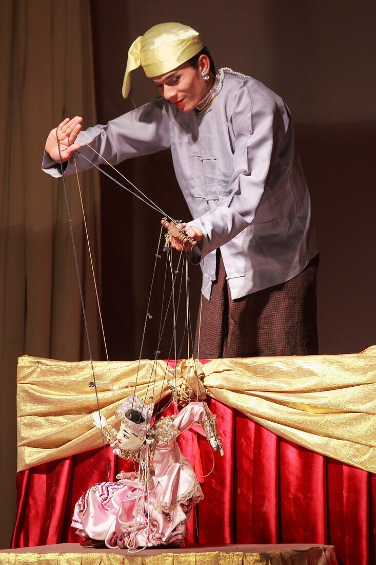 Myanmar, Burma, Yangon, Rangoon, marionette show