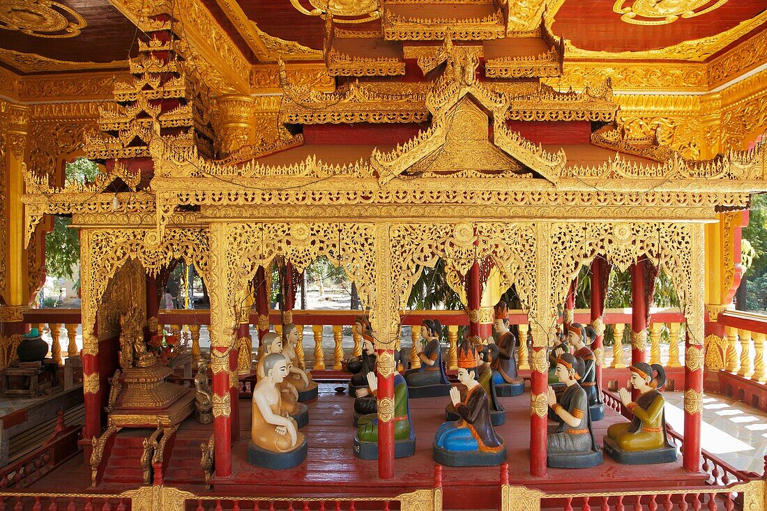 Myanmar, Burma, Bagan, Myinkaba, Myazedi Pagoda