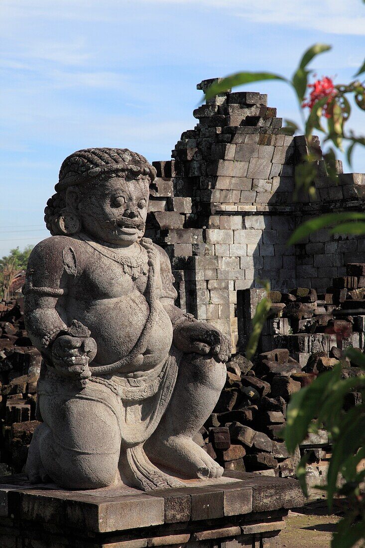 Indonesia, Java, Prambanan, hindu temples, dwarapala guardian statue