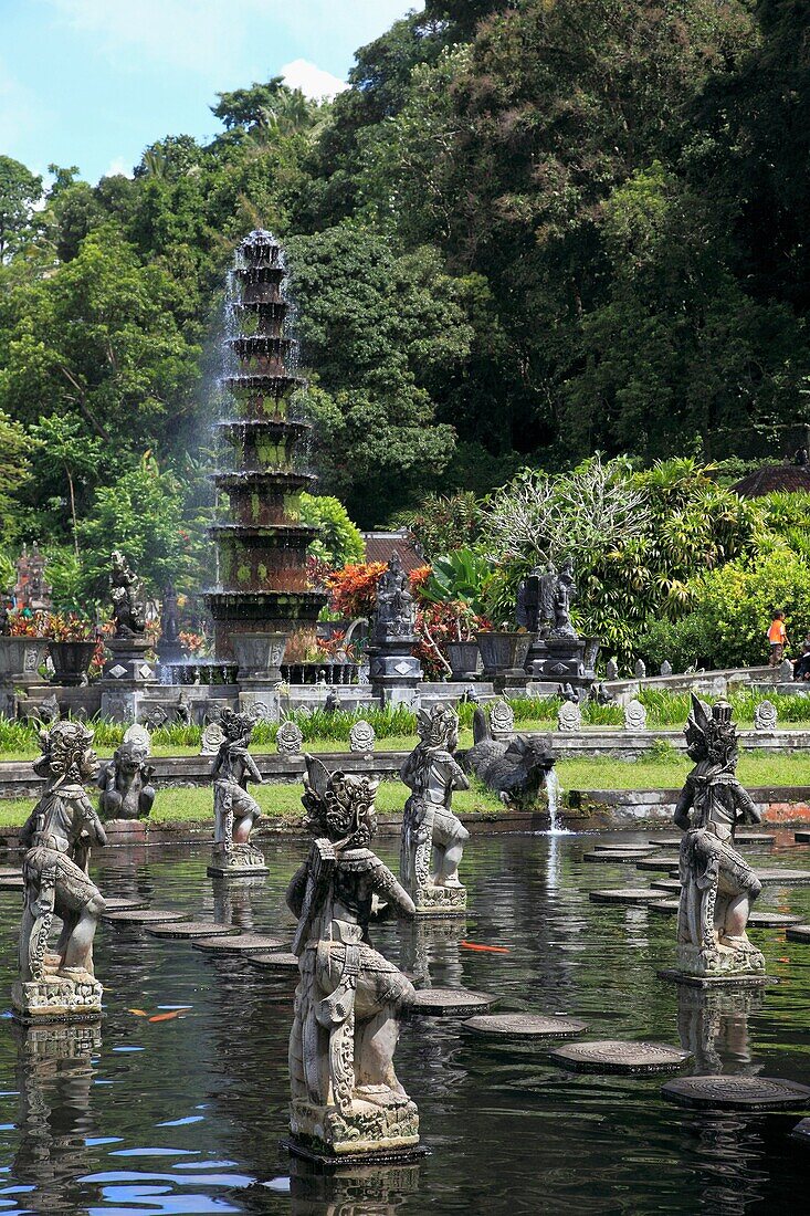 Indonesia, Bali, Tirtagangga, water palace, royal bathing pools