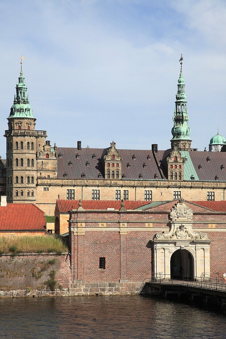 Denmark, Zealand, Helsingor, Kronborg Castle