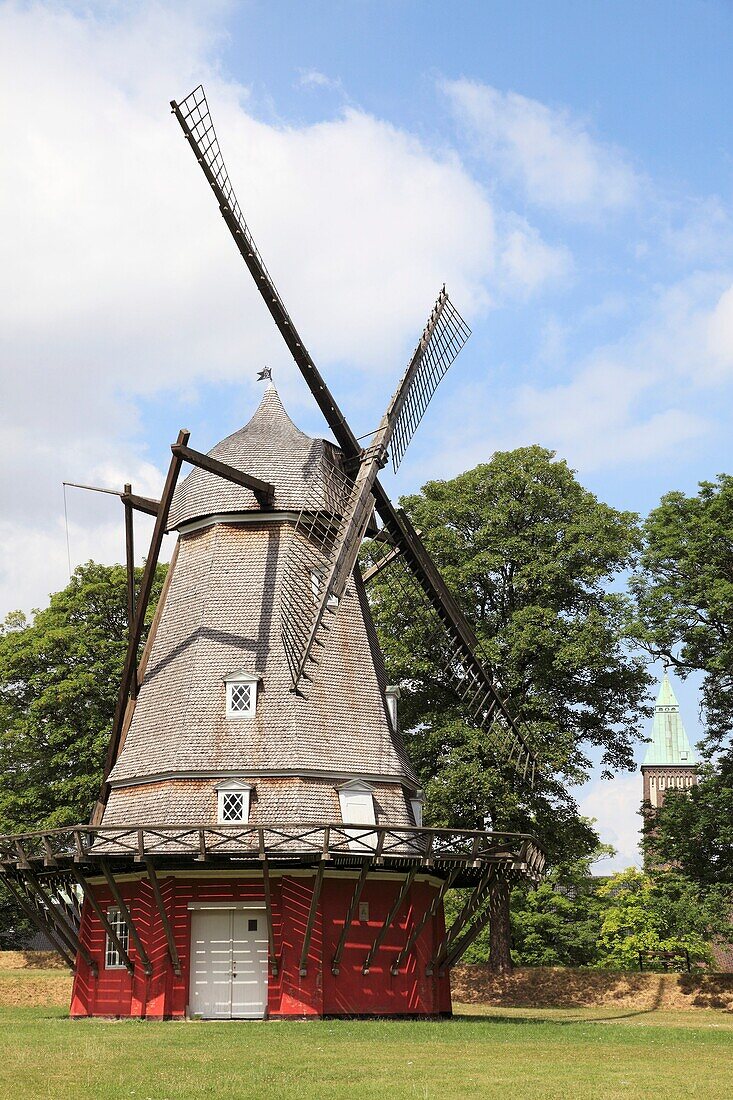 Denmark, Copenhagen, old windmill