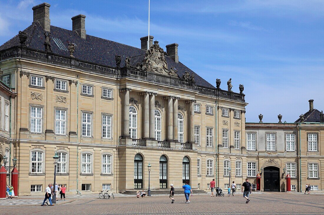 Denmark, Copenhagen, Amalienborg Palace