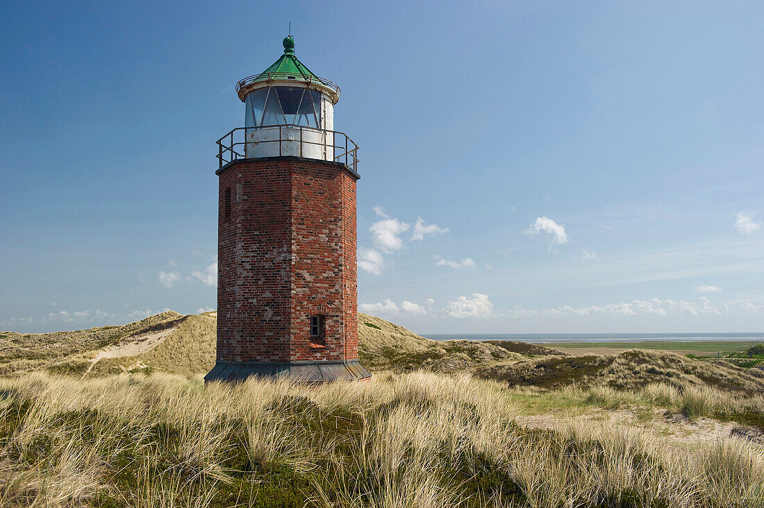 Rotes Kliff lighthouse, Kampen, Sylt, Schleswig-Holstein, Germany