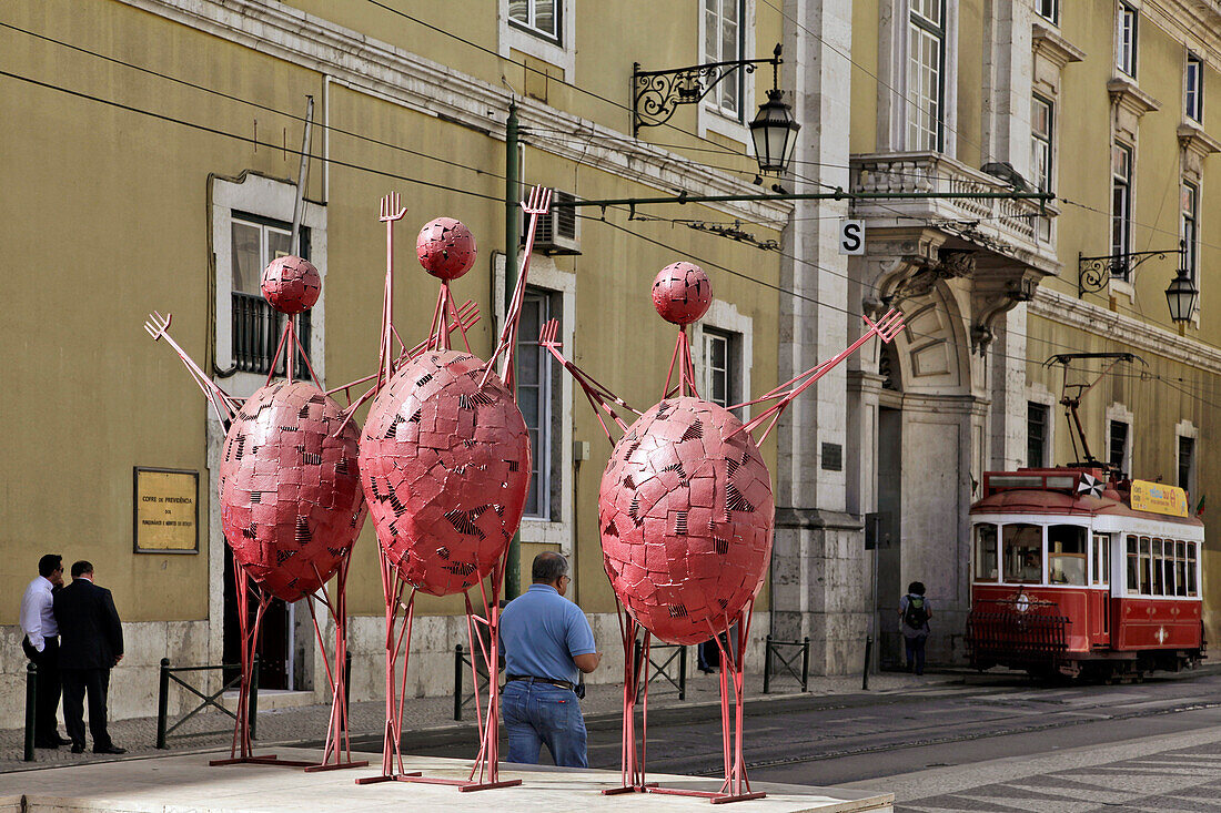 Sculpture By Jorge Vieira (1922-1988) on the Praca Do Municipio (City Hall Square), Lisbon, Portugal